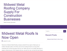 Tablet Screenshot of midwestmetalroofs.com